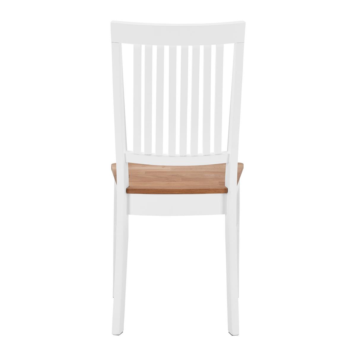 Sada židlí ANTALIA bílá - bílá/přírodní barvy, Moderní, dřevo (44/98/59cm) - P & B