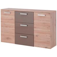 Komód Rossa Ii - bézs/tölgyfa színű, Modern, faalapú anyag (130/85/35cm)