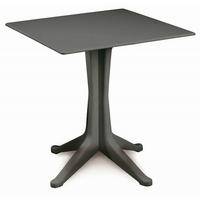 Gartentisch Ponente Kunststoff L 70 cm - Anthrazit, Basics, Kunststoff (70/70/72cm)