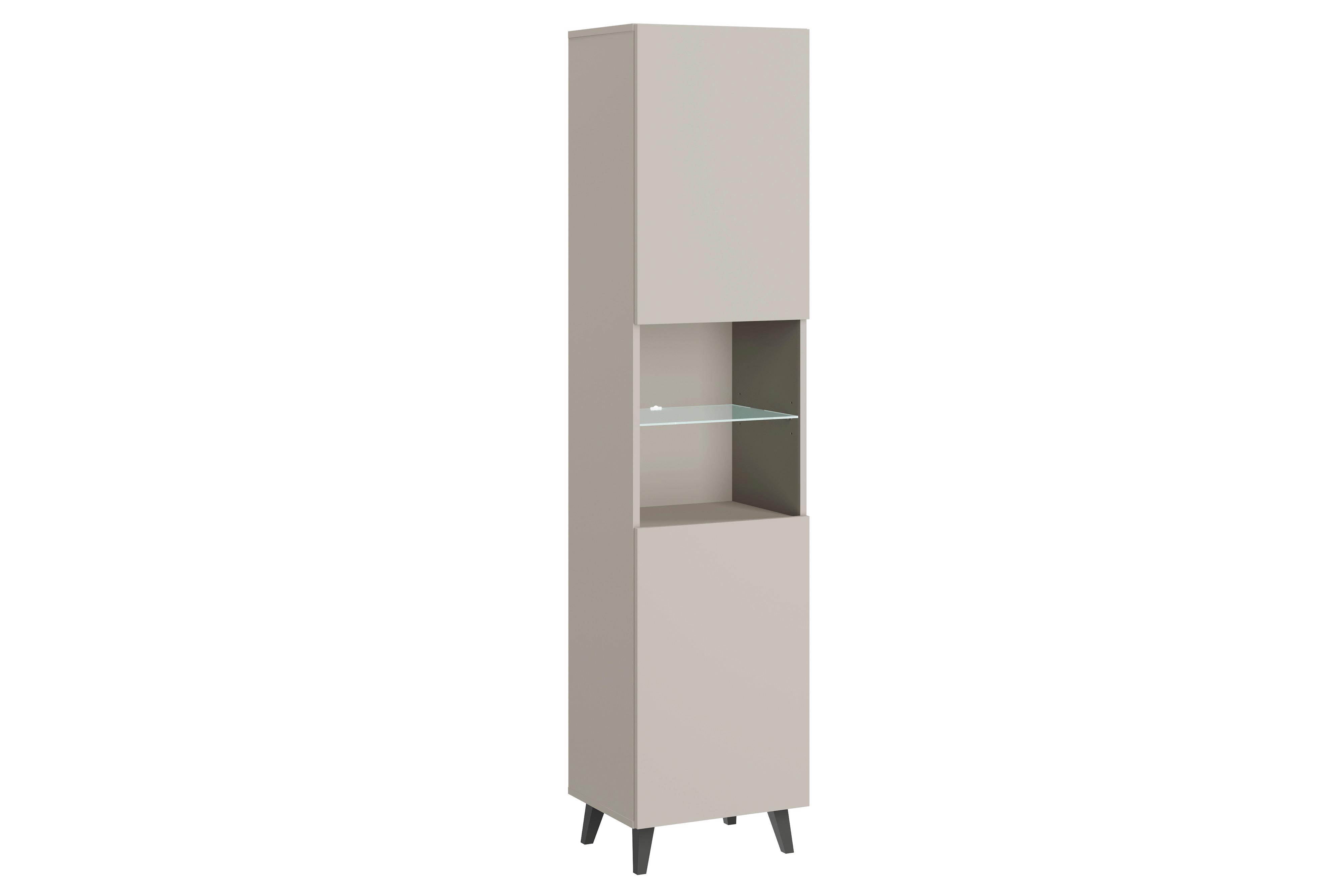 VITRÍNA PHUKET VITRINE 40 - čierna/kašmírová, Design, kompozitné drevo/plast (40/170/31,5cm) - P & B