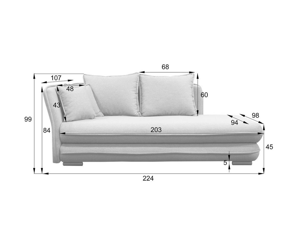 Relaxliege Latte L: 224 cm Petrol mit Bettkasten - Silberfarben/Petrol, Design, Textil (224/84/99/107cm) - MID.YOU