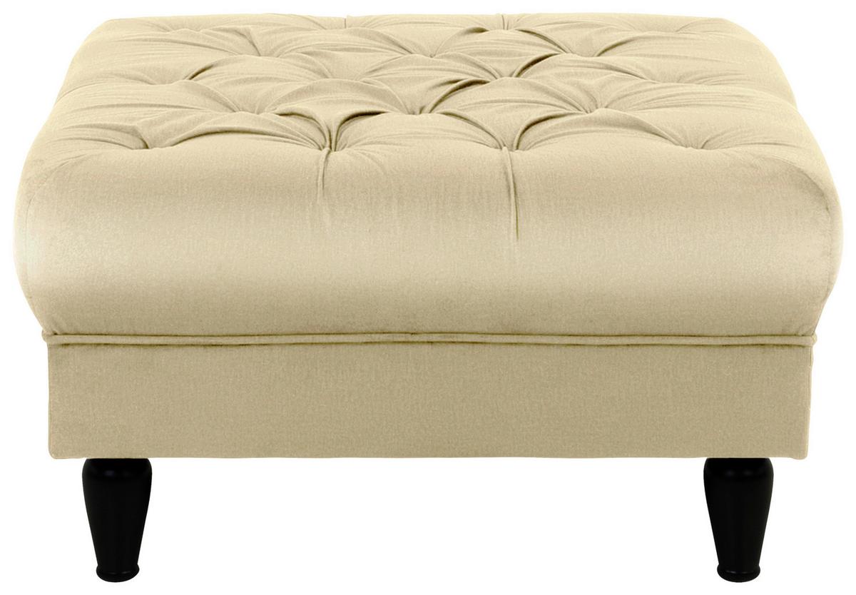 Hocker Cupido - Beige/Schwarz, Design, Textil (82/44/82cm) - MID.YOU