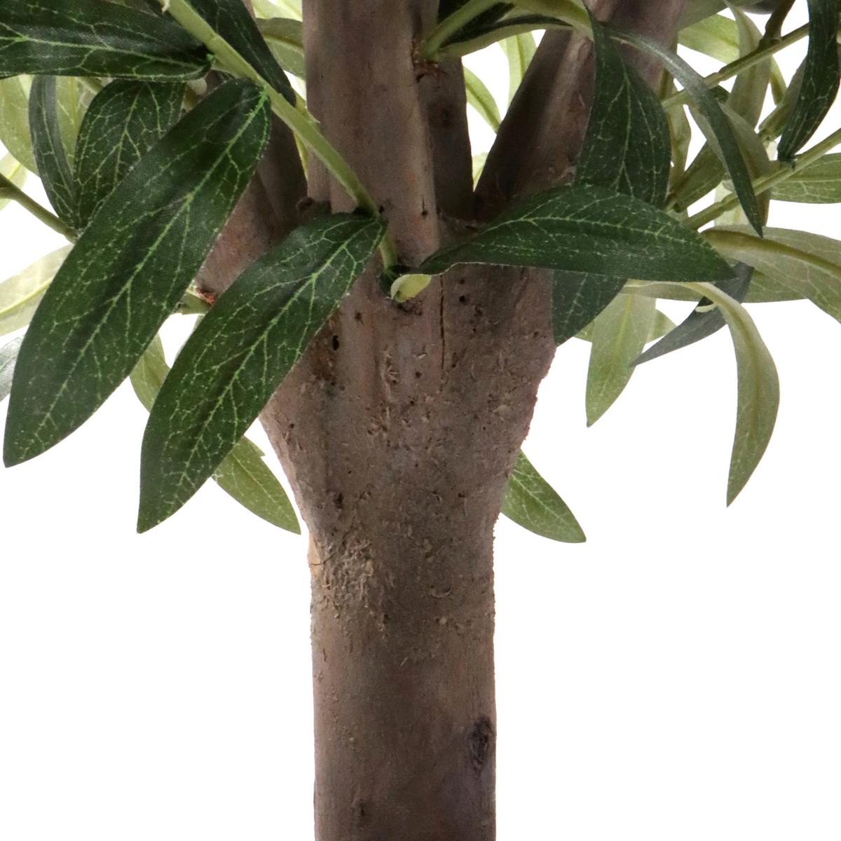 KUNSTPFLANZE Olive Grün B: 45cm - Schwarz/Braun, MODERN, Kunststoff (45/70/45cm) - MID.YOU