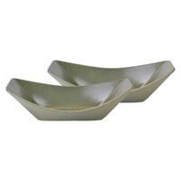 Schüsselset Keramik Grün 2--Teilig. Bxh: 24x13,5 Cm - Grün, Basics, Keramik (23,5/13,5cm) - Creatable