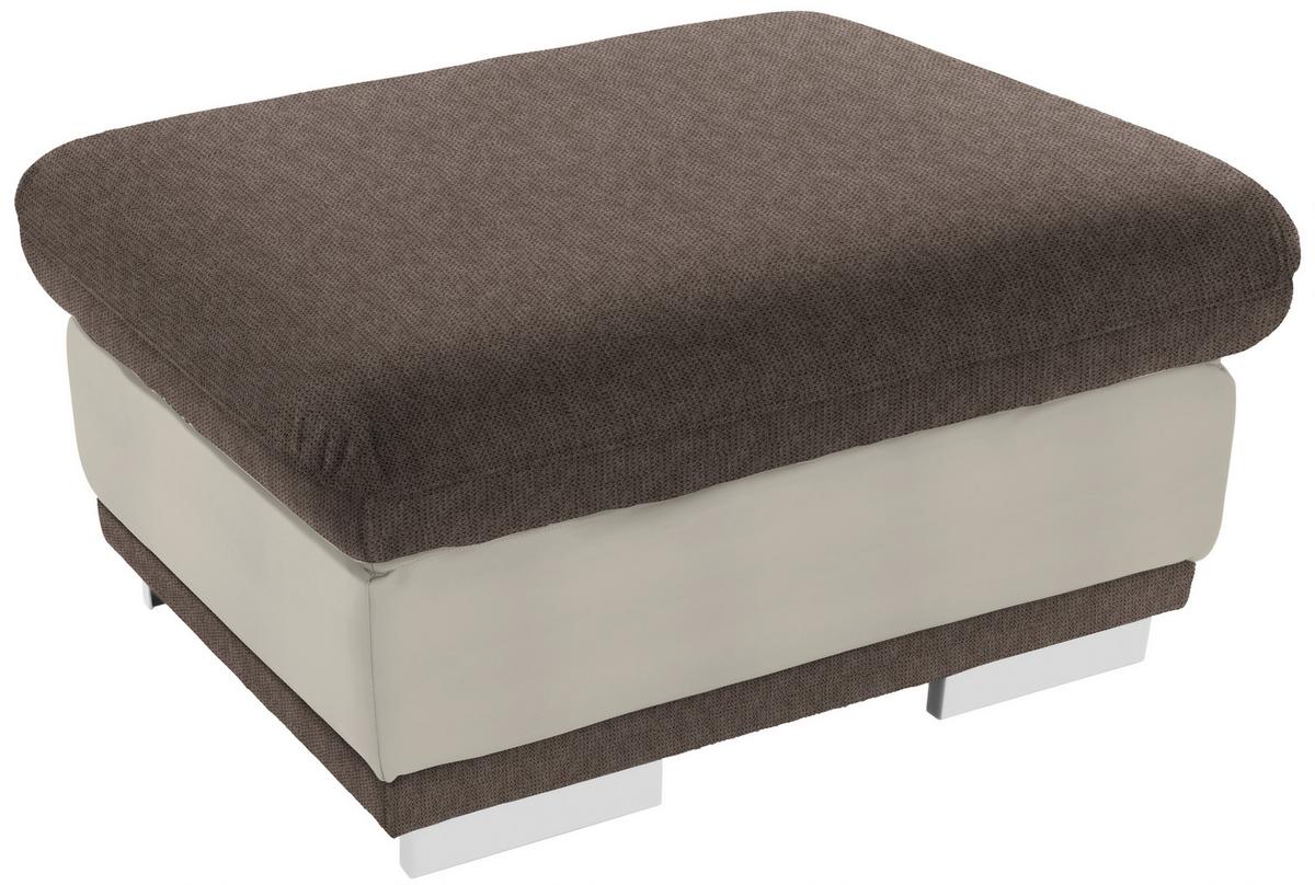 TABURETKA SEASIDE - biela/chrómová, Konventionell, kov/textil (97/47/67cm) - Luca Bessoni