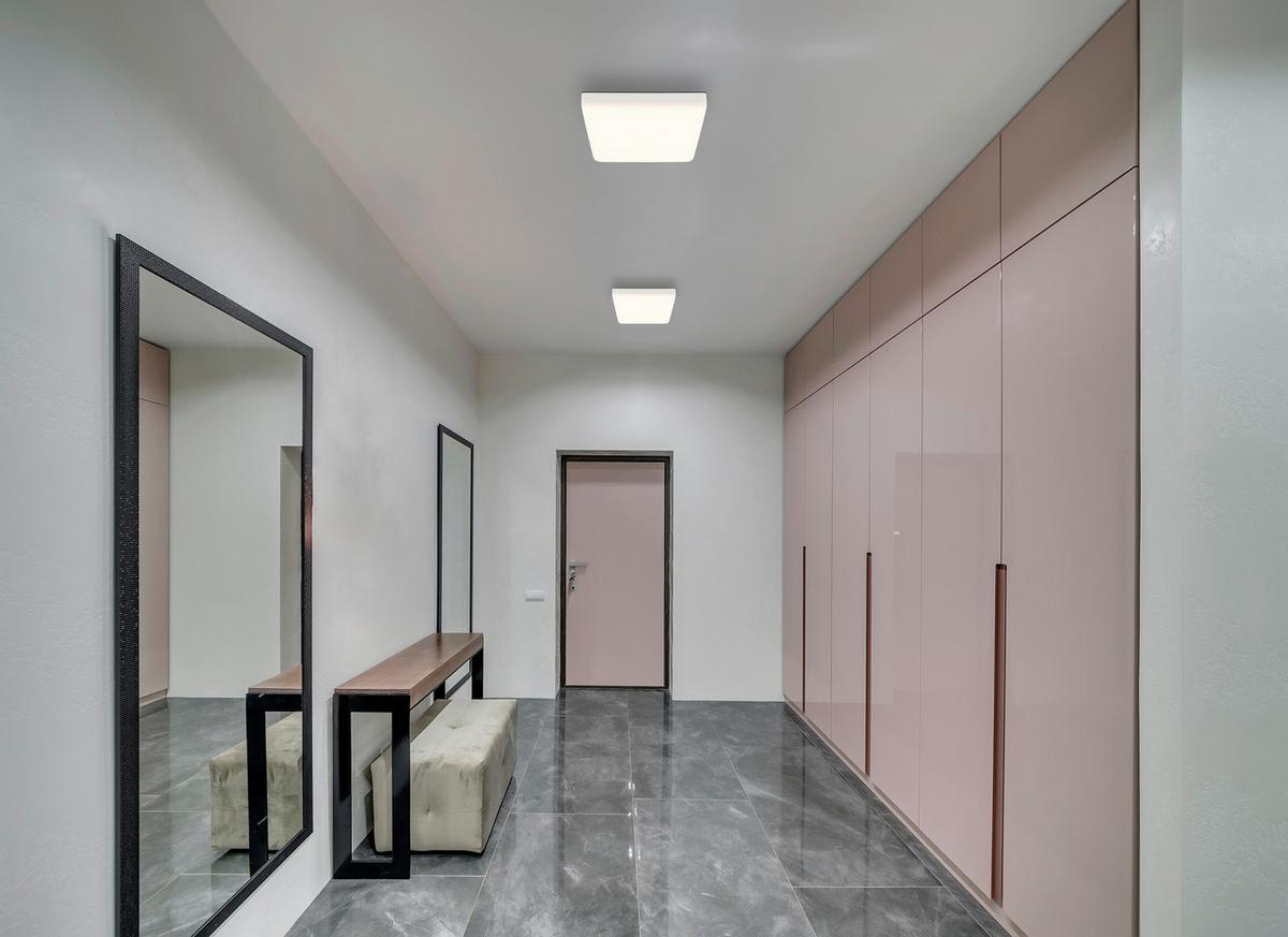 Led-deckenleuchte 12388-18w Matthew - Weiß, Basics, Kunststoff (22/22/5cm) - Globo