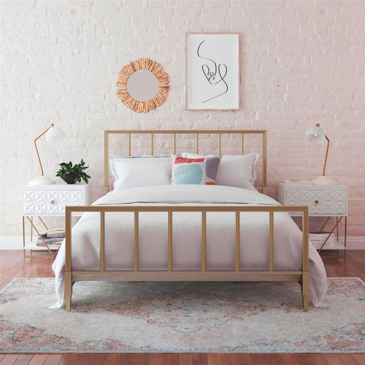 Beistelltisch Blair Creme L: 59 Cm - Creme, Design, Holzwerkstoff/Metall (59/42/68cm) - MID.YOU