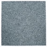Teppichfliese Graublau Solid Vel 50x50 cm Florhöhe 4 mm - Graublau, Basics, Textil (50/50cm)