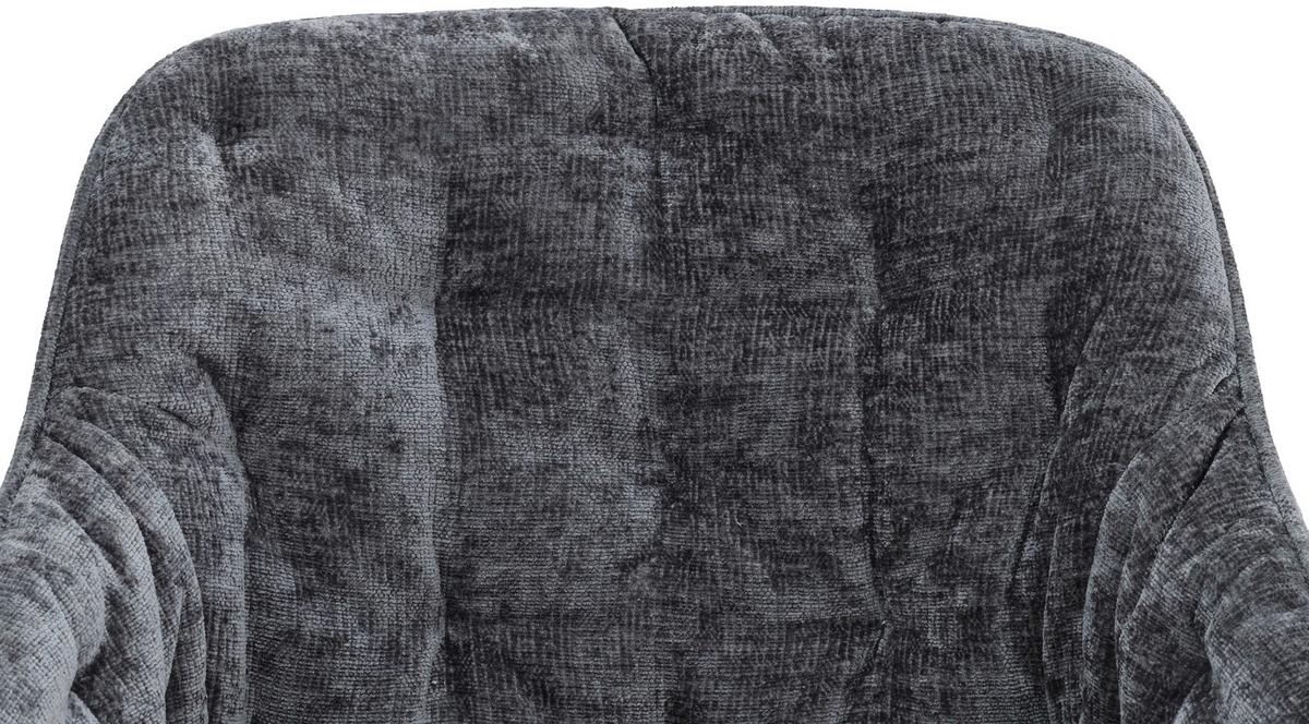 Armlehnstuhl Avegno Grau/Schwarz B: 59,5 cm - Schwarz/Grau, MODERN, Textil/Metall (59,5/84/63,5cm) - Livetastic