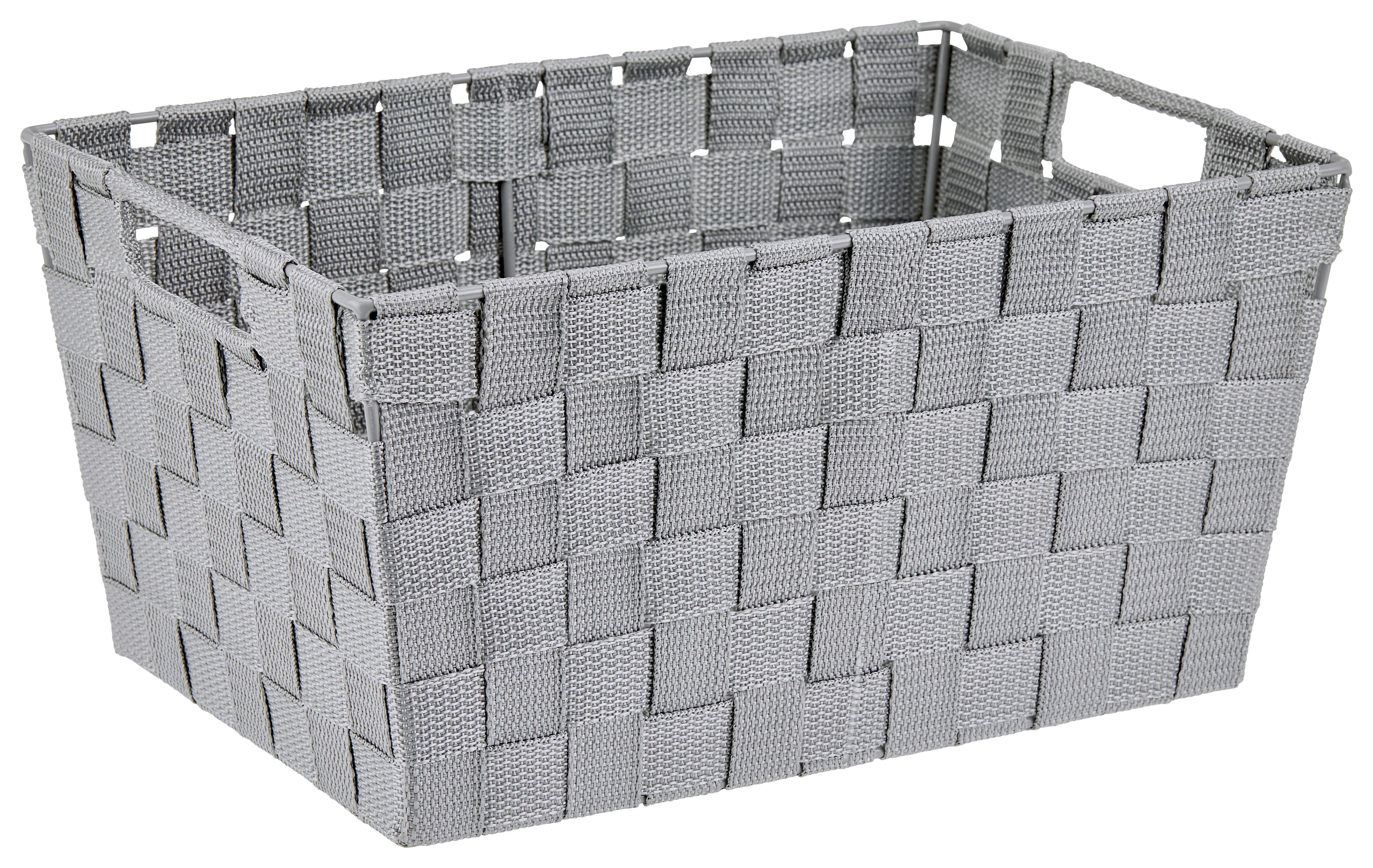 Aufbewahrungskorb Carolyn 36x23 Cm Kunststoff Grau - Grau, Basics, Kunststoff (36/17/23cm) - Ondega