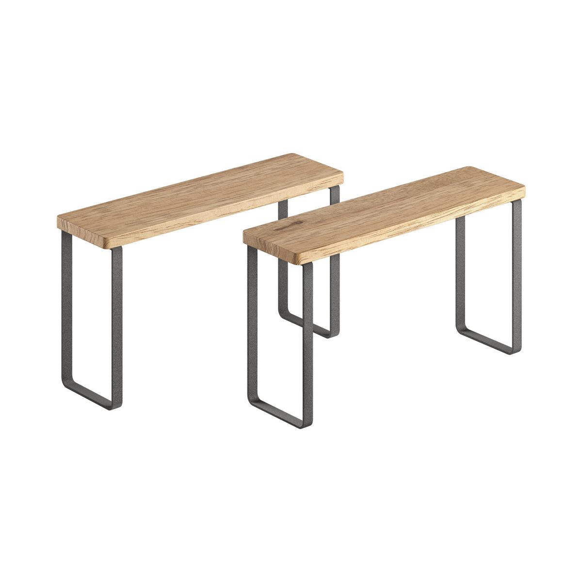 Küchenregal York Lava - Schwarz, Basics, Holz (27/8/16cm) - Metaltex