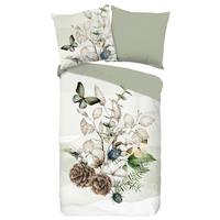 Wendebettwäsche Marjan Grün 155x220 Cm - Grün, Design, Textil (155/220cm)