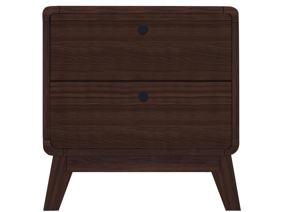 Nachttisch Cassie Walnuss Dekor B: 51 Cm - Walnussfarben, Design, Holz/Holzwerkstoff (51/53/39cm) - MID.YOU
