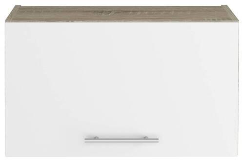 Felsőszekrény Corina - Sonoma tölgy/fehér, Modern, műanyag/fa (60/36,2/34,6cm)