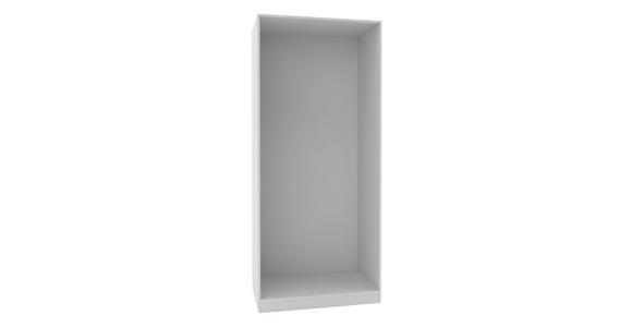 Offener Kleiderschrank 137 cm Unit Weiß - Weiß, MODERN, Holzwerkstoff (136,7/210/56,5cm) - Ondega