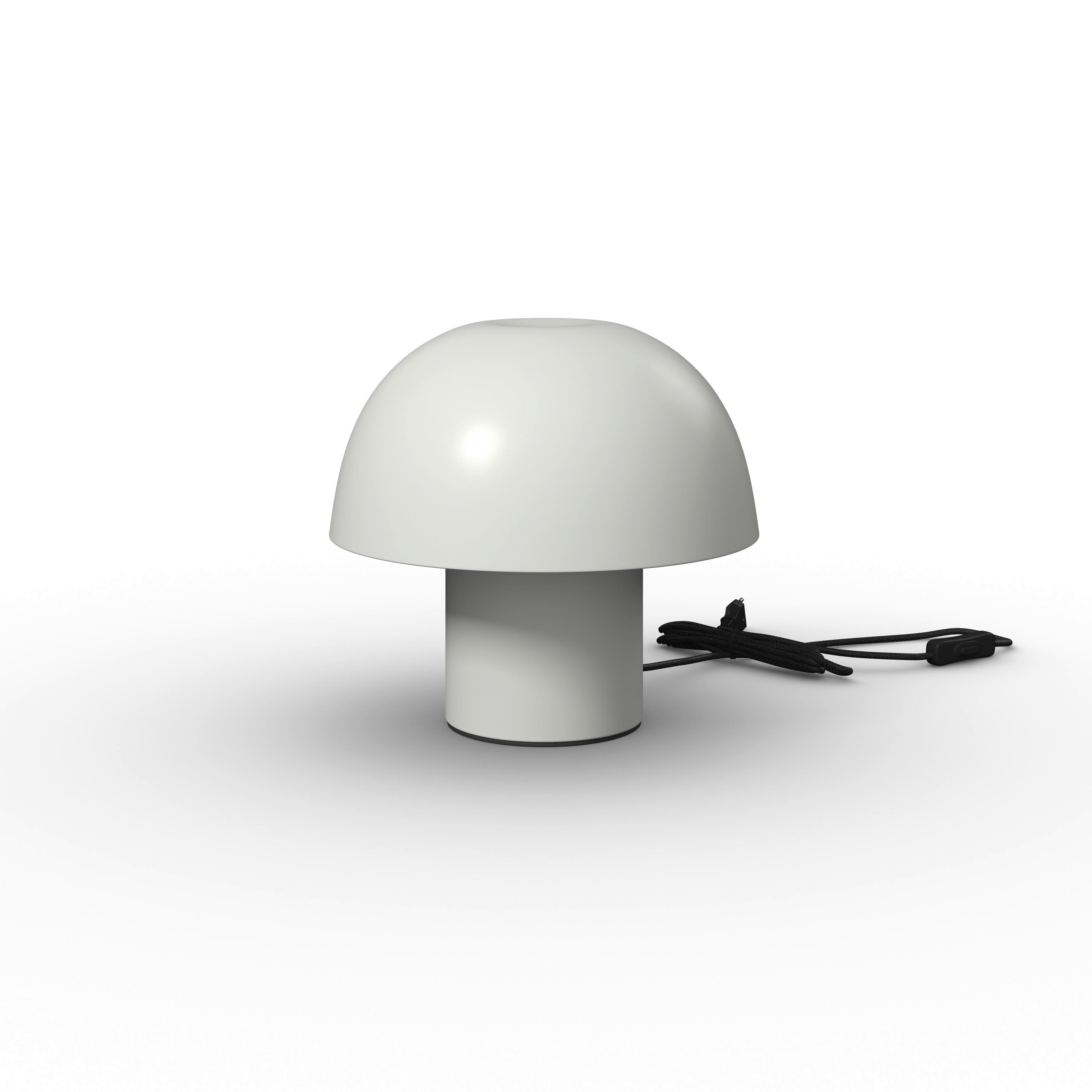 STOLNÁ LAMPA CARLA - biela, Modern, kov (22,5/22cm) - Bessagi Home