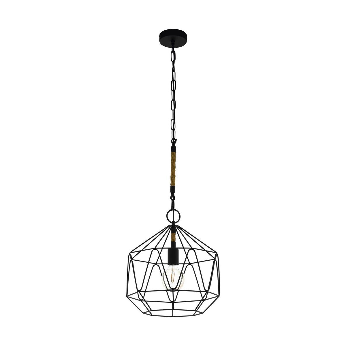 Hängeleuchte 43328* Cottingham - Schwarz, Design, Metall (37/110cm) - Eglo