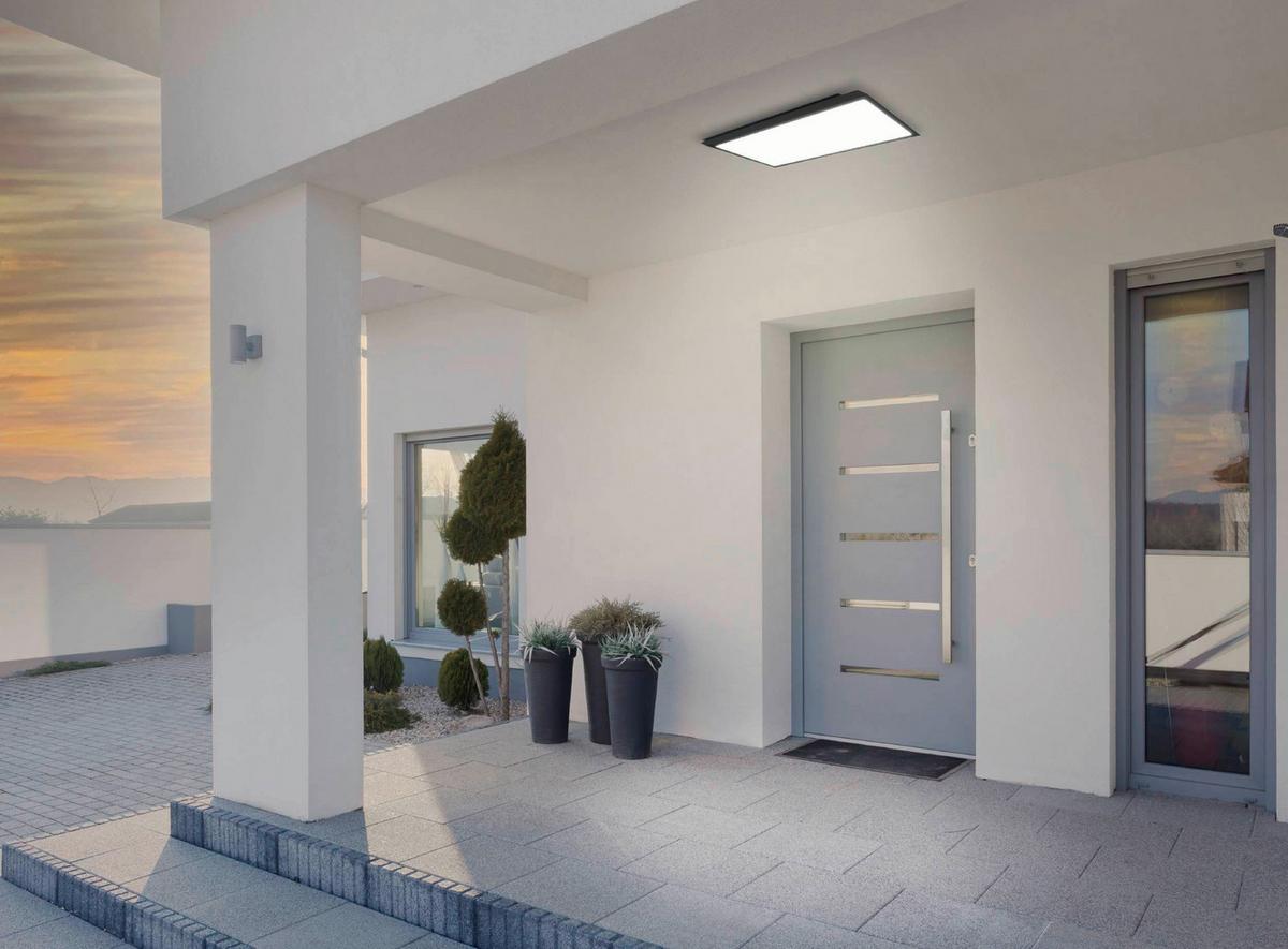 Außenwandleuchte 99533 Casazza - Schwarz/Weiß, Basics, Kunststoff/Metall (20/6,5/40cm) - Eglo