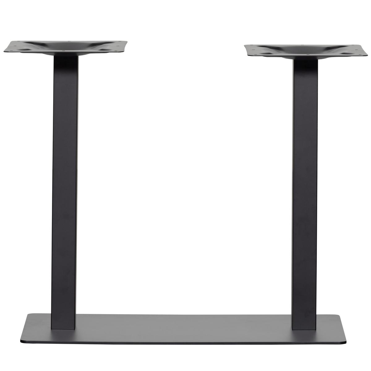 TISCHGESTELL Bistro Schwarz B: 80cm - Schwarz, MODERN, Metall (80/72/40cm) - Livetastic