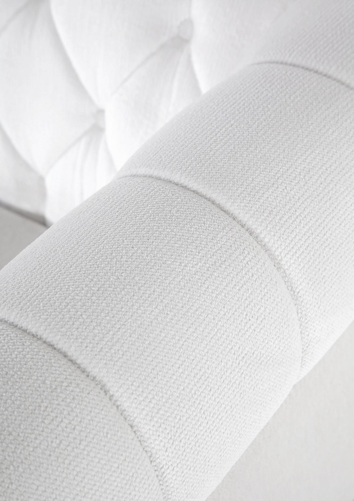 Ecksofa Jonte Weiß S: 160x260 Cm - Dunkelbraun/Weiß, Design, Textil (160/260cm) - MID.YOU