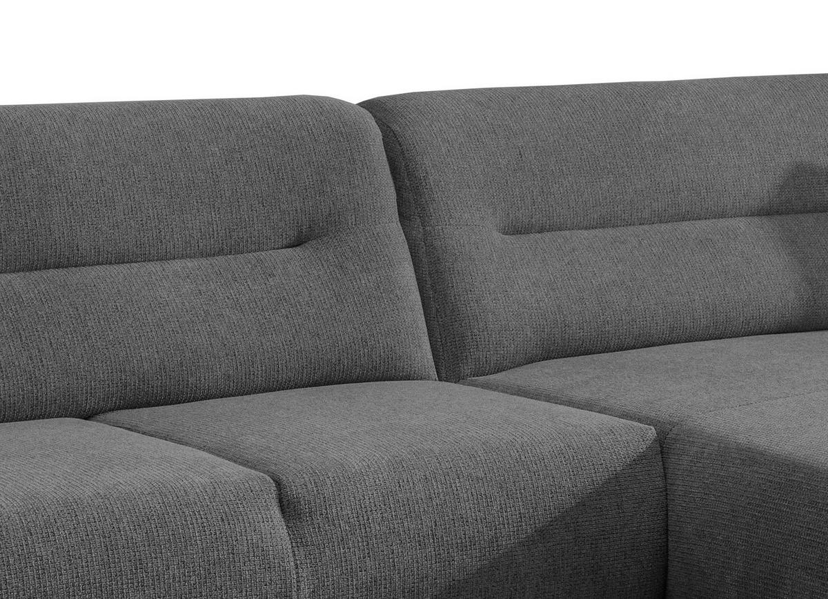 Ecksofa Drago Anthrazit S: 290/166 Cm - Wildeiche/Anthrazit, MODERN, Holz/Textil (290/166cm) - MID.YOU