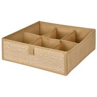 Úložný box SMART - béžová, Konventionell, kartón/textil (32/32/10cm) - Mömax
