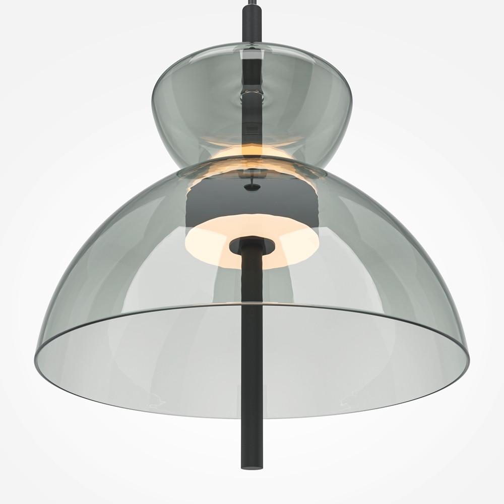 Pendelleuchte Bangkok - Schwarz/Grau, MODERN, Glas/Metall (25/58cm) - MAYTONI