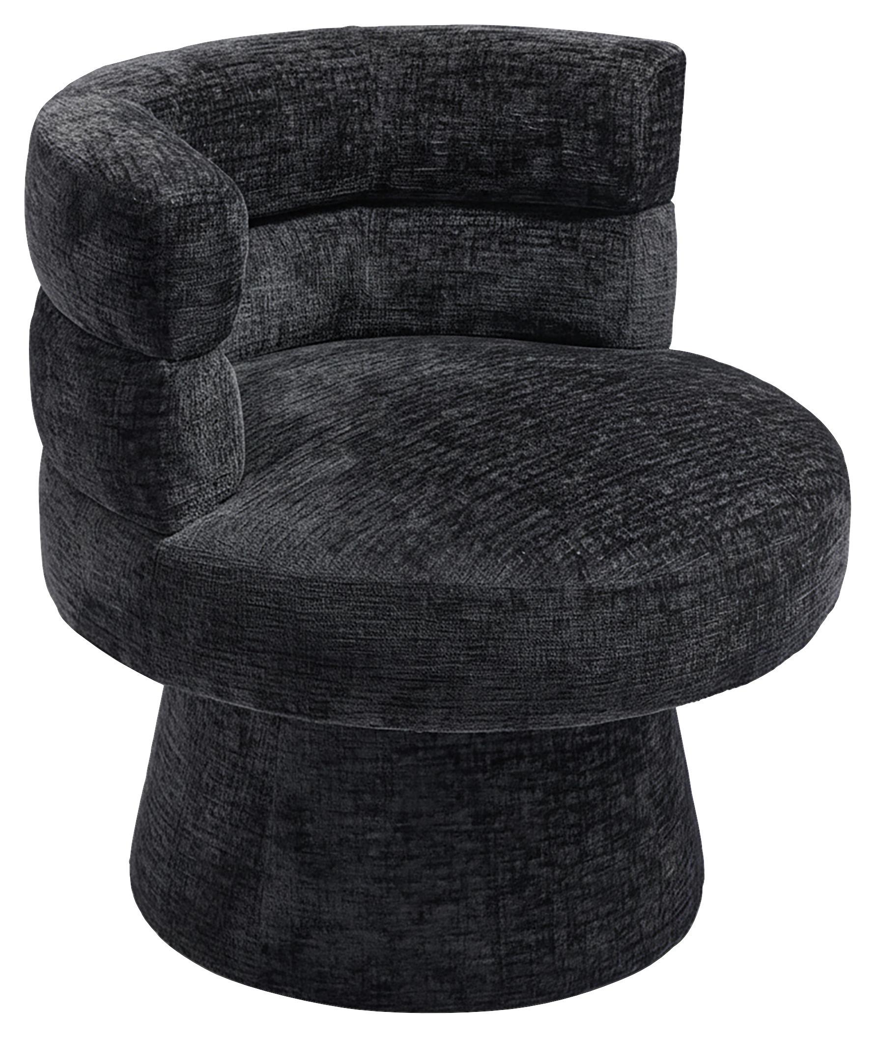 STOLIČKA JULINA - čierna, Modern, drevo/textil (71/74/72cm) - Bessagi Home