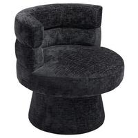 STOLIČKA JULINA - čierna, Modern, drevo/textil (71/74/72cm) - Bessagi Home