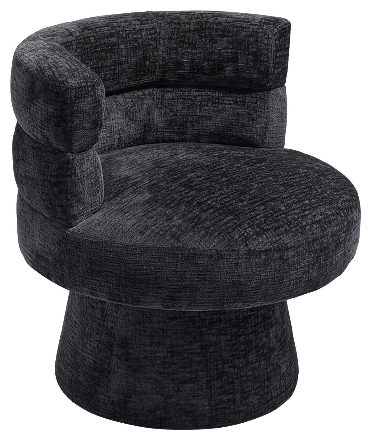 STOLIČKA JULINA - čierna, Modern, drevo/textil (71/74/72cm) - Bessagi Home