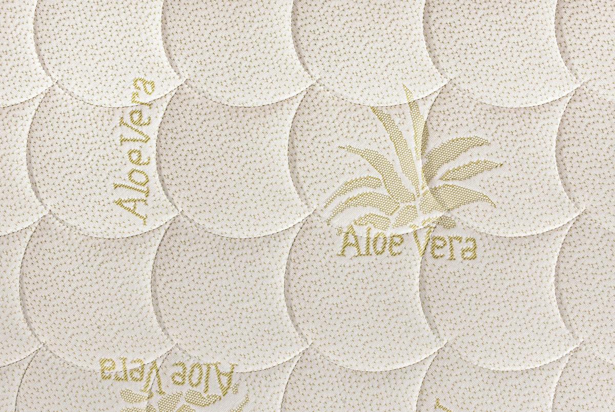 Viscomatratze Spimsi Aloe 90x200 cm H3/H4 H: 19 cm - Weiß/Grün, LIFESTYLE, Textil (90/200cm) - Spimsi