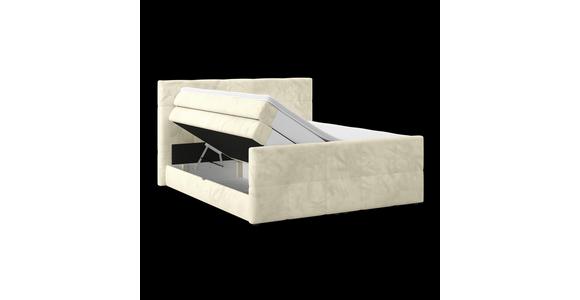 Boxspringbett mit Topper und Bettkasten 180x200 cm Medino - Champagner, KONVENTIONELL, Holz/Holzwerkstoff (180/200cm) - Luca Bessoni