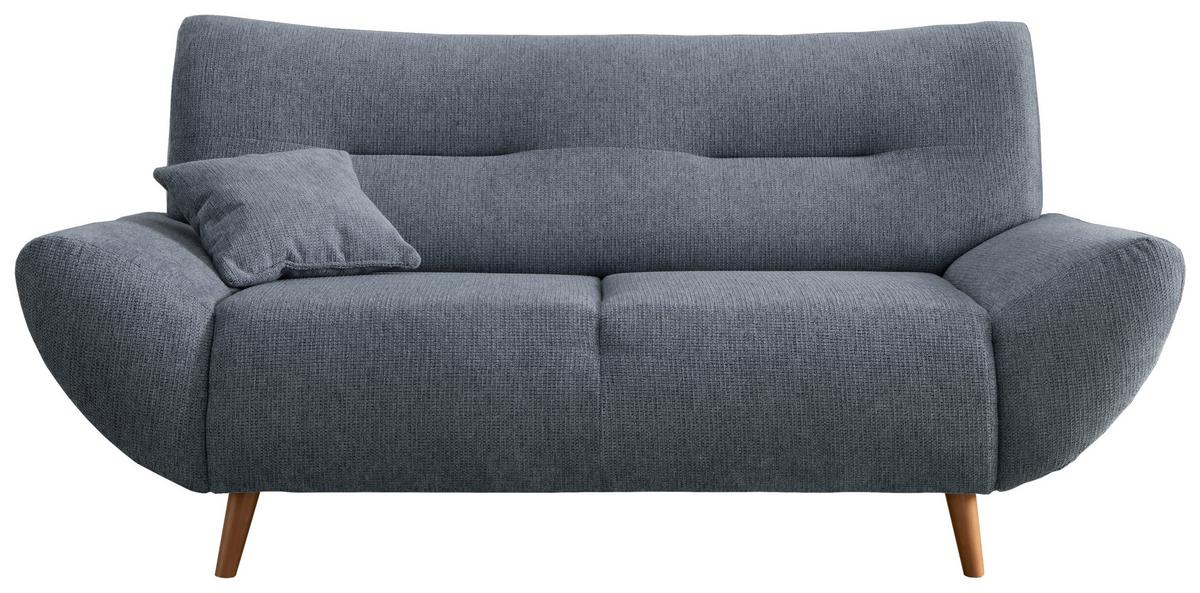 2-sitzer-sofa Drago Hellblau - Wildeiche/Hellblau, MODERN, Holz/Textil (173/81/90cm) - MID.YOU