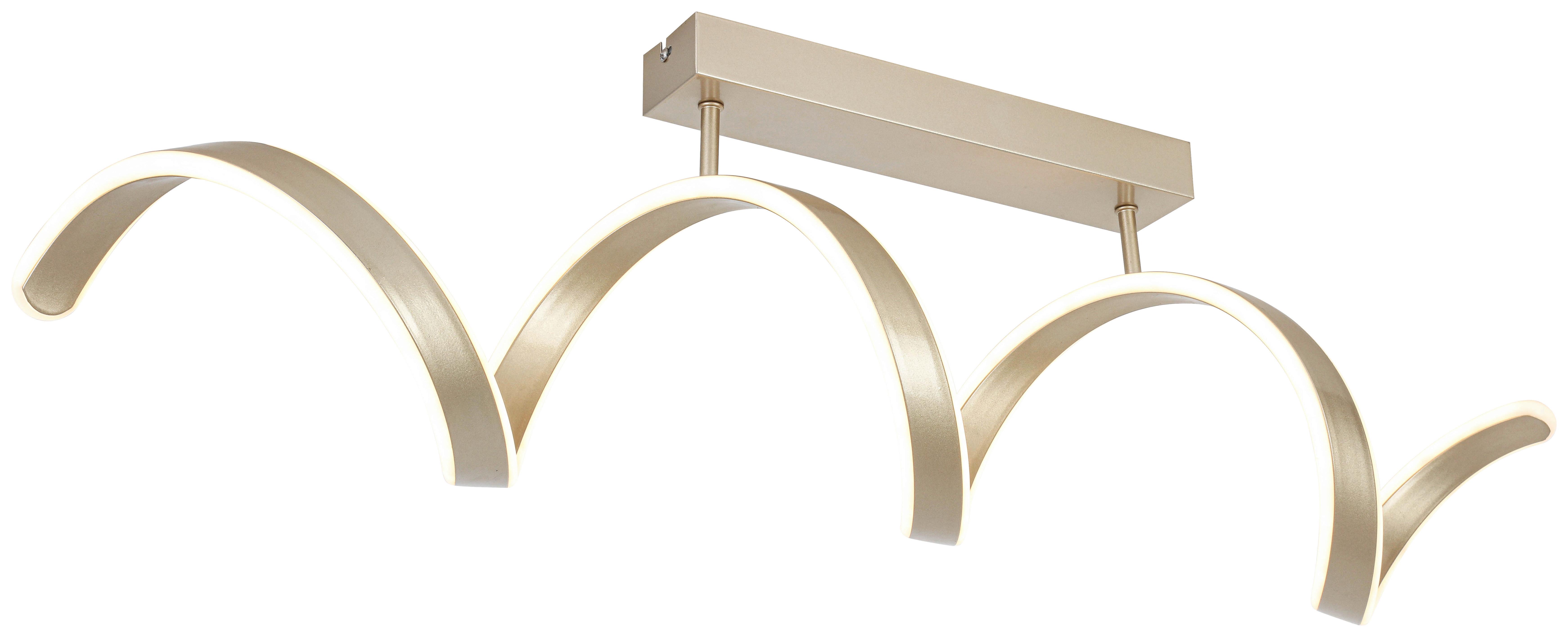 STROPNÍ LED SVÍTIDLO CHAMO - šampaňská, Moderní, kov/plast (90/18/27cm) - Mömax