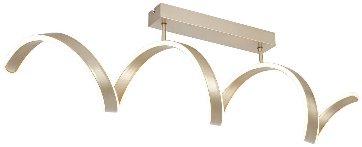 STROPNÍ LED SVÍTIDLO CHAMO - šampaňská, Moderní, kov/plast (90/18/27cm) - Mömax