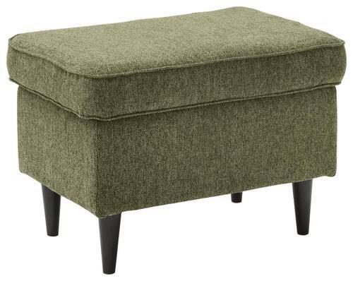 Hocker Oskar - Schwarz/Olivgrün, Basics, Holzwerkstoff/Textil (63/43/42cm) - MID.YOU