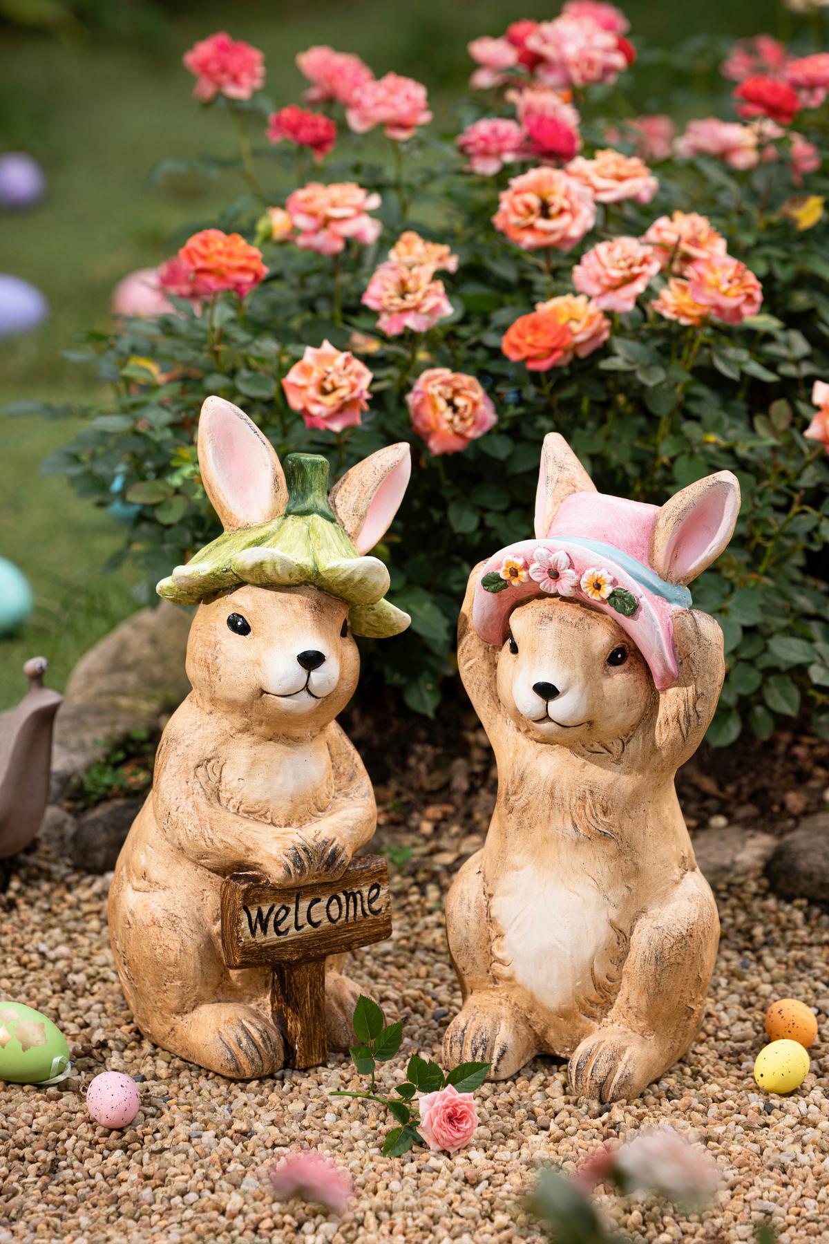 Dekohase Gabriel - Pink/Braun, KONVENTIONELL, Stein (17/16,5/35cm) - Luca Bessoni