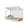 Bodenbett mit Rollrost 90x200 cm Naturfarben - Naturfarben, MODERN, Holz (90/200cm) - MID.YOU