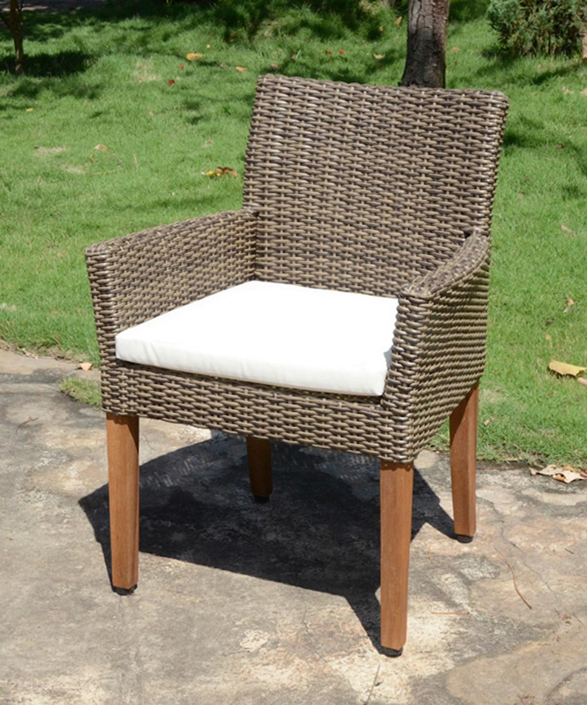 Gartensessel Pala - Beige/Naturfarben, Basics, Holz/Kunststoff (65/87/60cm) - Gardenson