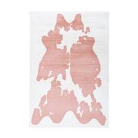 Hochflorteppich Rabbit Animal Rosa/Weiß, 160x230 cm - Rosa/Weiß, KONVENTIONELL, Textil (160/230cm)