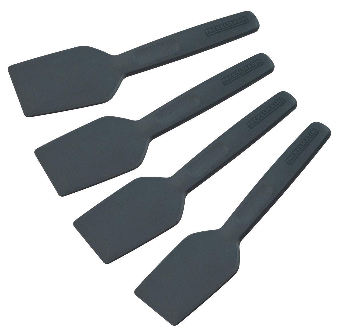 Špachtlička na raclette Statement, 4dílná - tmavě šedá, plast (23cm) - Fackelmann