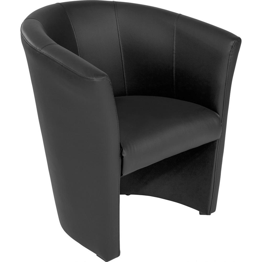 Čalúnené Kreslo Hugo, Čierna Koženka