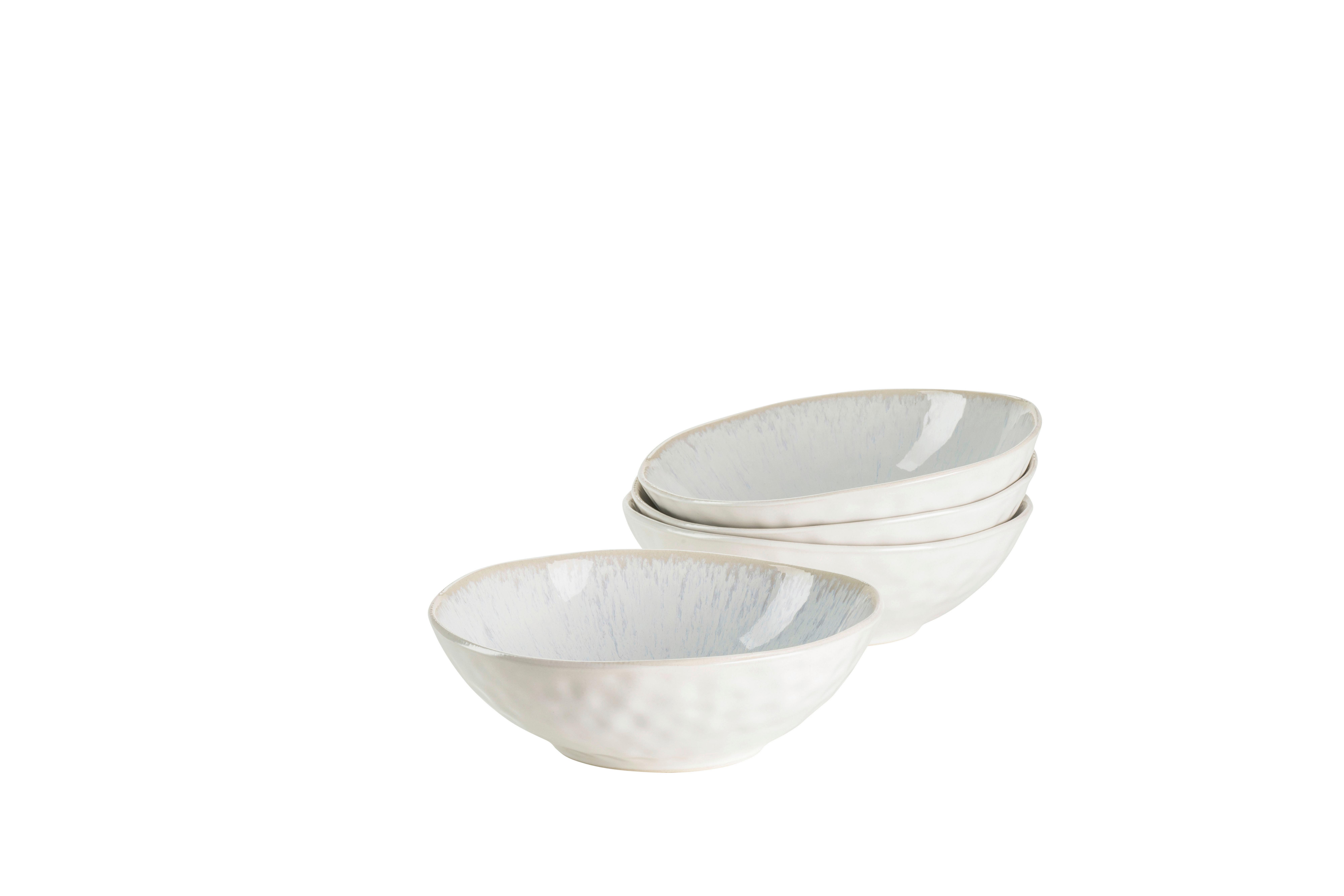Schüsselset Steinzeug 4--Teilig. Weiß D: 17,5 cm - Weiß, Basics, Keramik (17,5/5,5cm) - Mäser