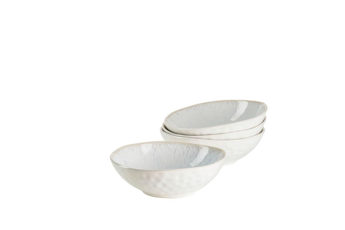 Schüsselset Steinzeug 4--Teilig. Weiß D: 17,5 cm - Weiß, Basics, Keramik (17,5/5,5cm) - Mäser