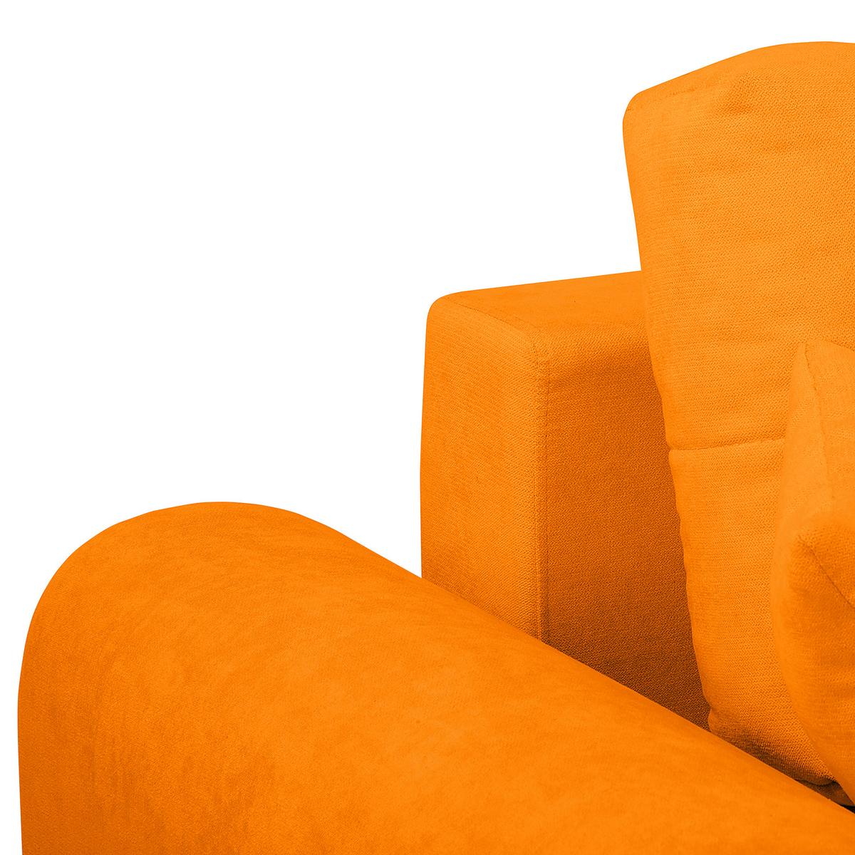 Ecksofa Azzuro Gelb S: 256x175 cm - Gelb/Silberfarben, Design, Textil (256/175cm) - Livetastic