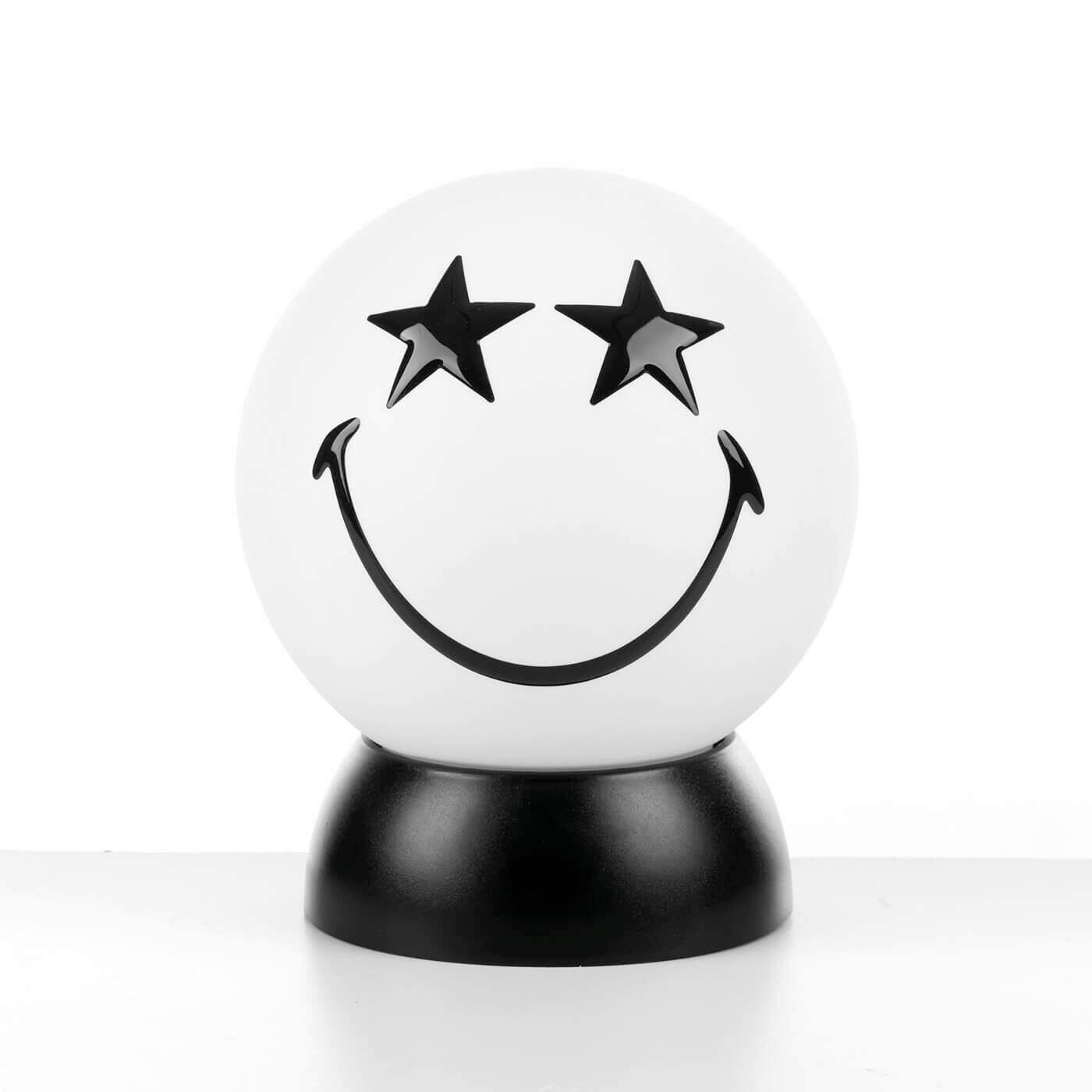 Kindertischleuchte Bianco Weiß Hochglanz L: 15 Cm - Weiß Hochglanz/Schwarz, Basics, Kunststoff (15/15/20cm)