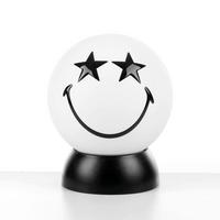 Kindertischleuchte Bianco Weiß Hochglanz L: 15 cm - Weiß Hochglanz/Schwarz, Basics, Kunststoff (15/15/20cm)