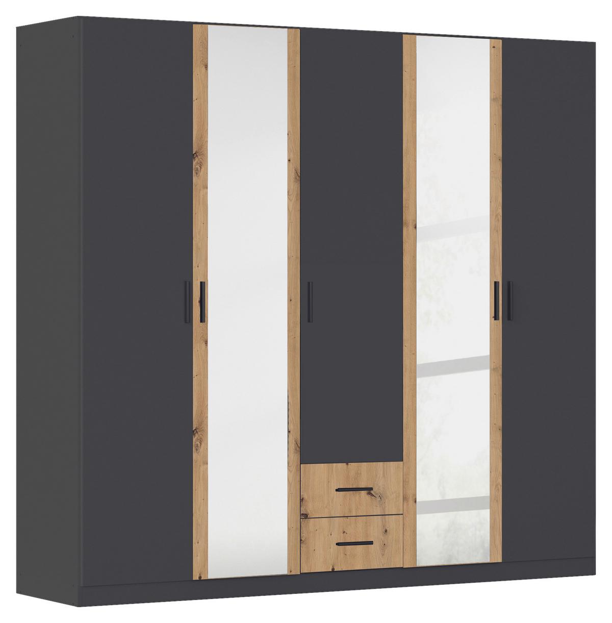 Kleiderschrank Despina - Eiche Artisan/Grau, KONVENTIONELL, Holzwerkstoff (226/210/54cm)