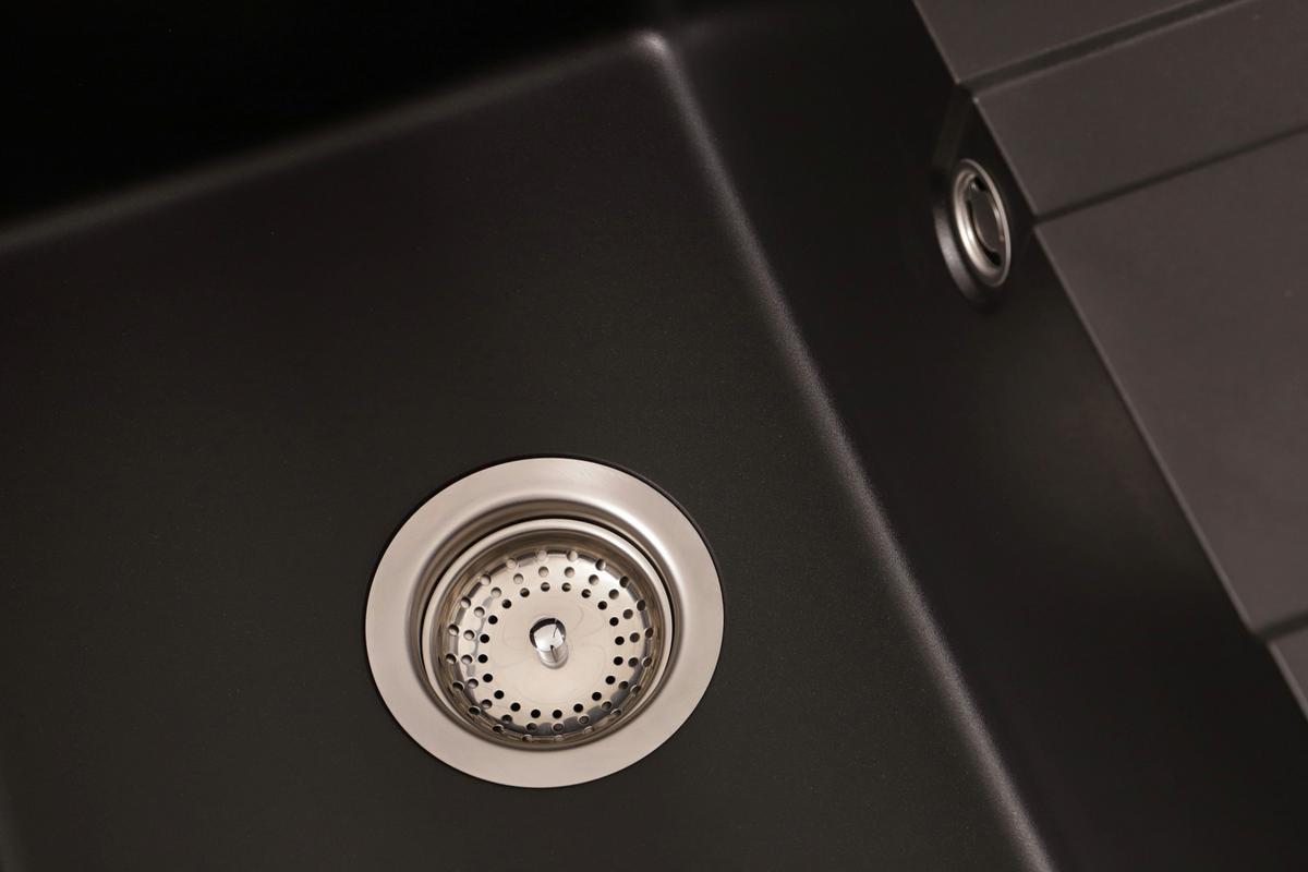 Spüle Nashville Schwarz 58x20 Cm - Schwarz, Basics, Stein (58/20/50cm) - Respekta