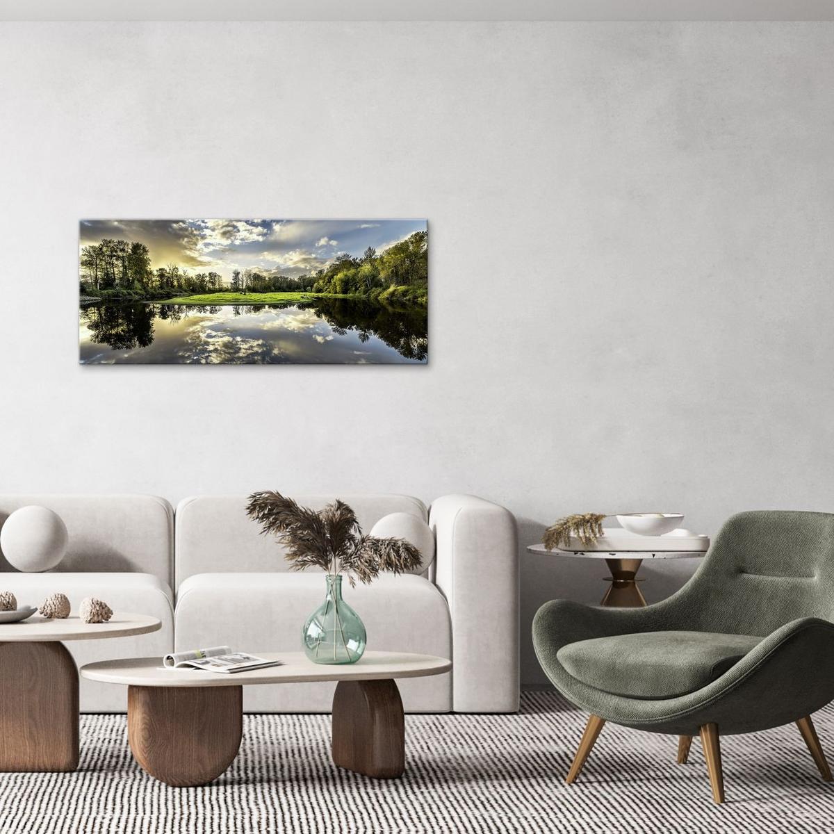 Keilrahmenbild Anastasia - Blau/Multicolor, KONVENTIONELL, Holz/Kunststoff (120/50cm) - James Wood